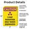 Signmission Radiation & Laser Sign, 10 in H x 7 in W, Plastic, Rectangle OS-2PACK-CR-P-710-V-10285 - alternate 4